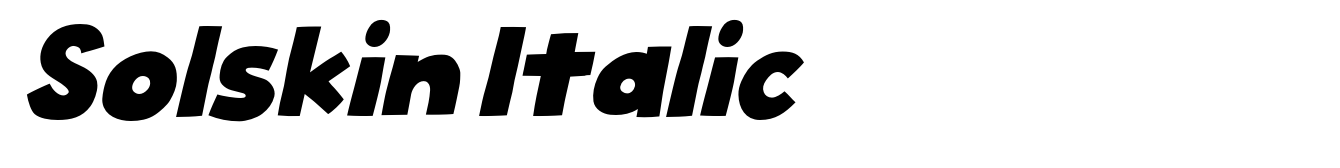 Solskin Italic